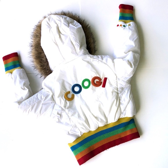 COOGI Jackets & Blazers - Women’s Coogi White Crop Puffer Jacket Size M